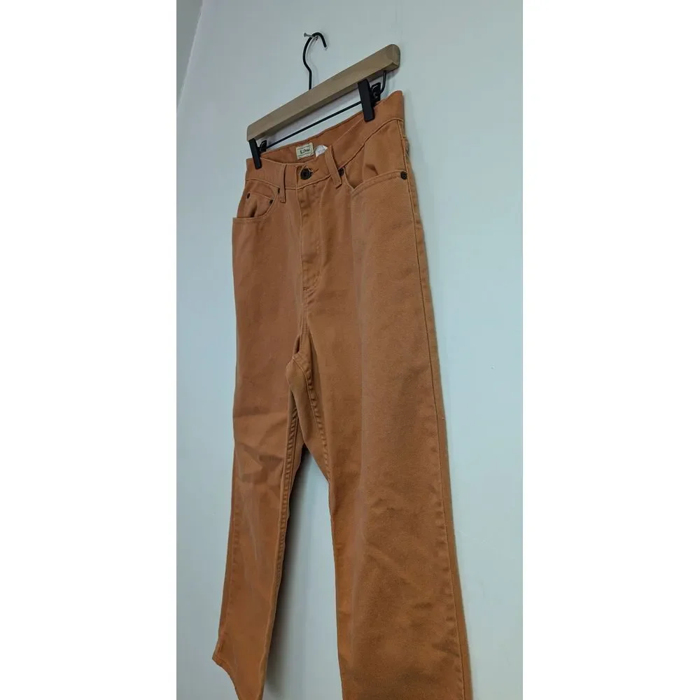 Vintage L.L. Bean‎ Colored Straight Leg Jeans Mom 90's Terracotta 12P 30